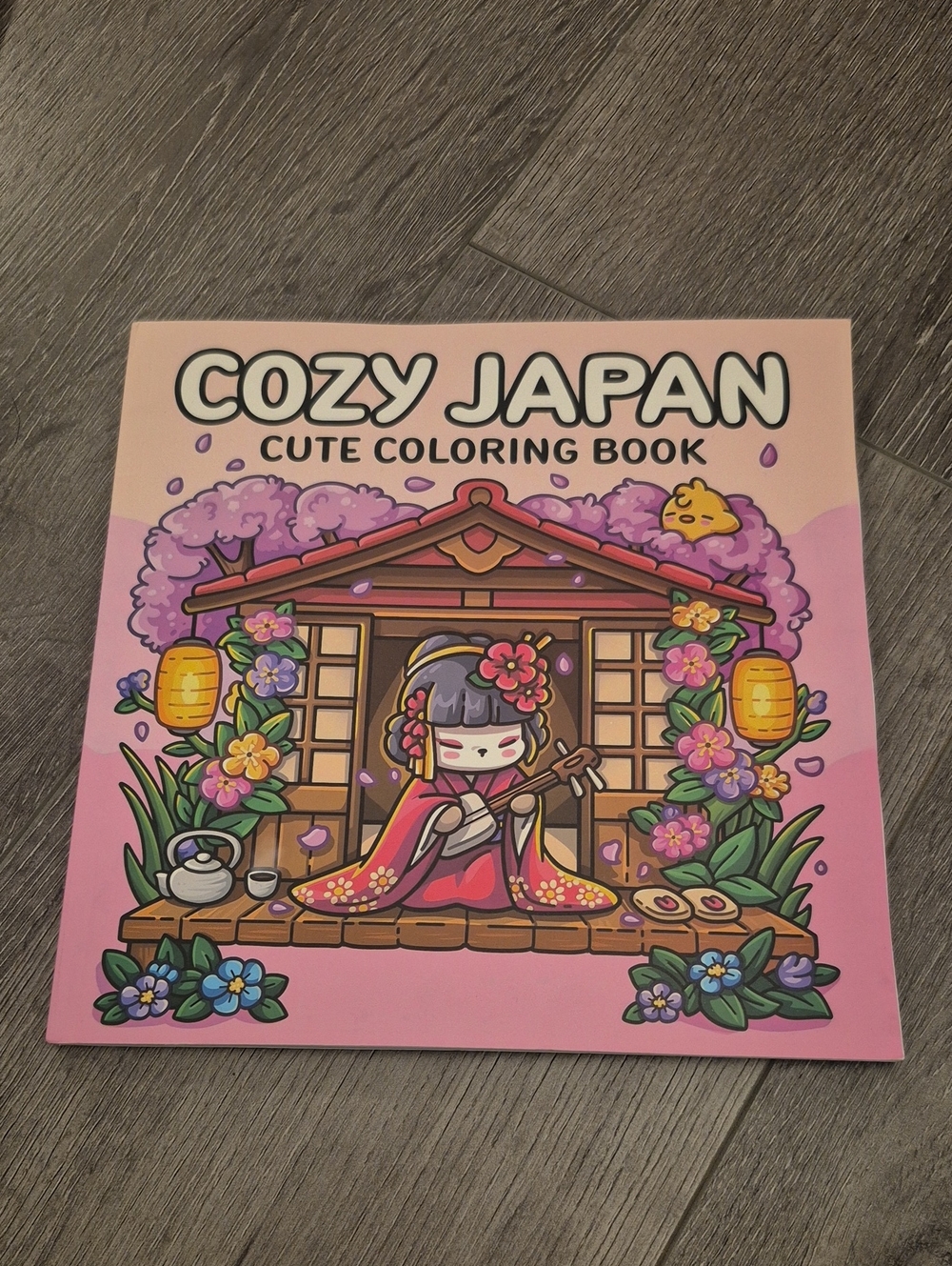 Cozy Japan Cute Coloring Book - Pink Cover New Cozy Coloring Book Adults & Kids